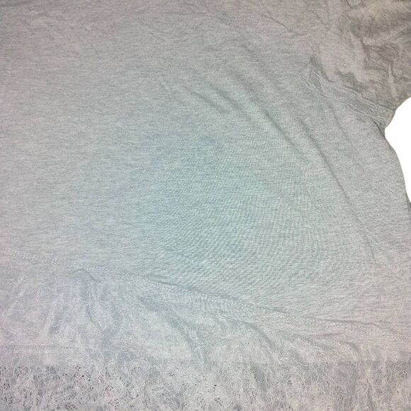 Lane Bryant Elegant Gray Lace Bottom Women's Top - Picture 3 of 11